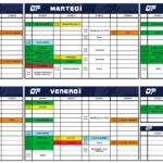 Immagine con la lista dei corsi pianificati